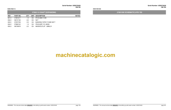 Atlas Copco CM785 Crawler Drills Parts Catalog - Image 4