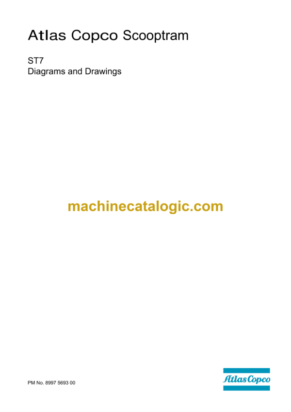 Atlas Copco Scooptram ST7 Diagrams and Drawings Manual