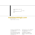 Atlas Copco RB 282 No.20 Rocket Boomer Parts Catalog