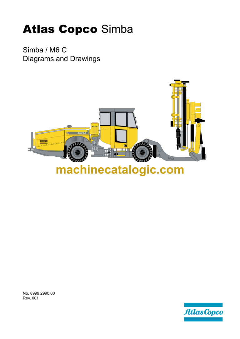 Atlas Copco Simba M6C Diagrams and Drawings Manual