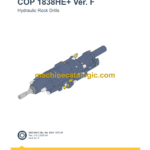 Epiroc COP 1838HE+ Version F Hydraulic Rock Drills Parts Catalog