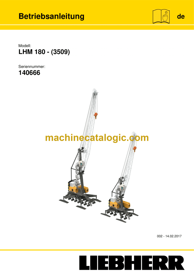 Liebherr LHM 420 Mobile Harbour Crane Ersatzteilkatalog (141712)