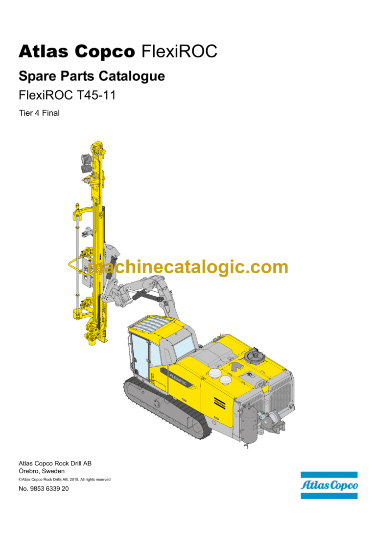 Atlas Copco FlexiROC T45-11 Tier 4 Final Parts Catalog