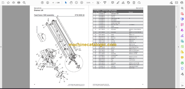 Atlas Copco Diamec U6 PHC Parts Catalog - Image 2