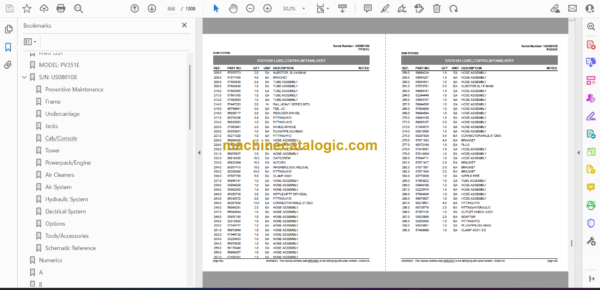 Atlas Copco PV351E Pit Viper Parts Catalog - Image 3