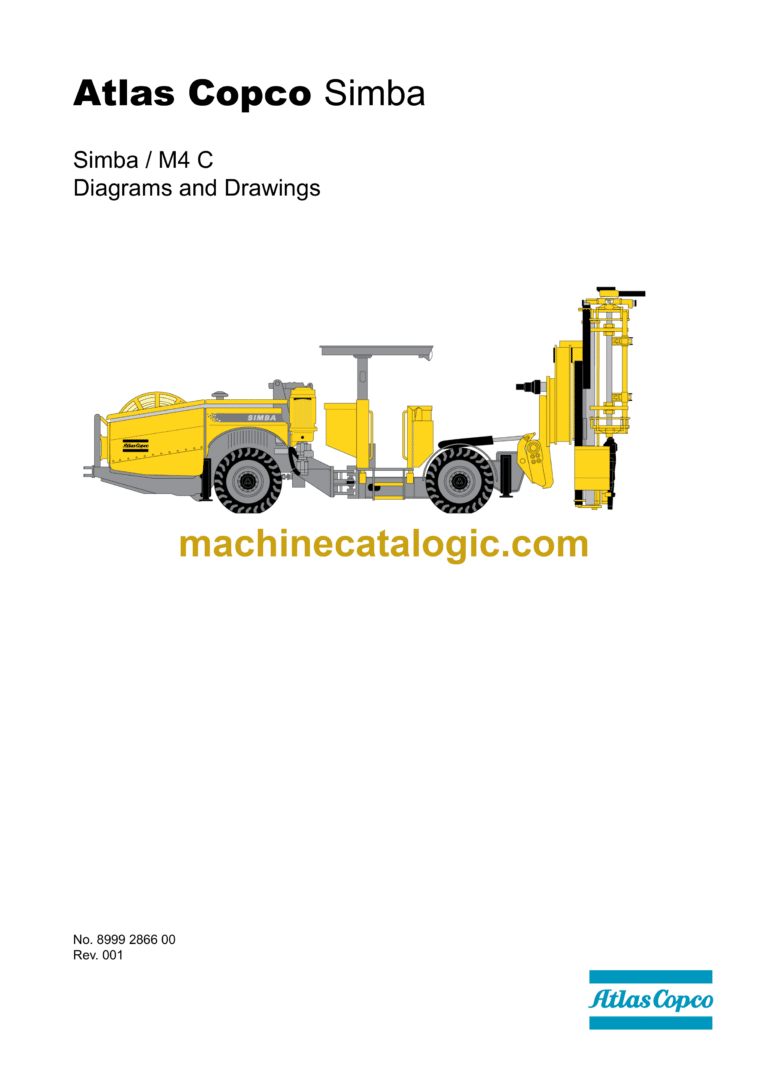 Atlas Copco Simba M4C Diagrams and Drawings Manual