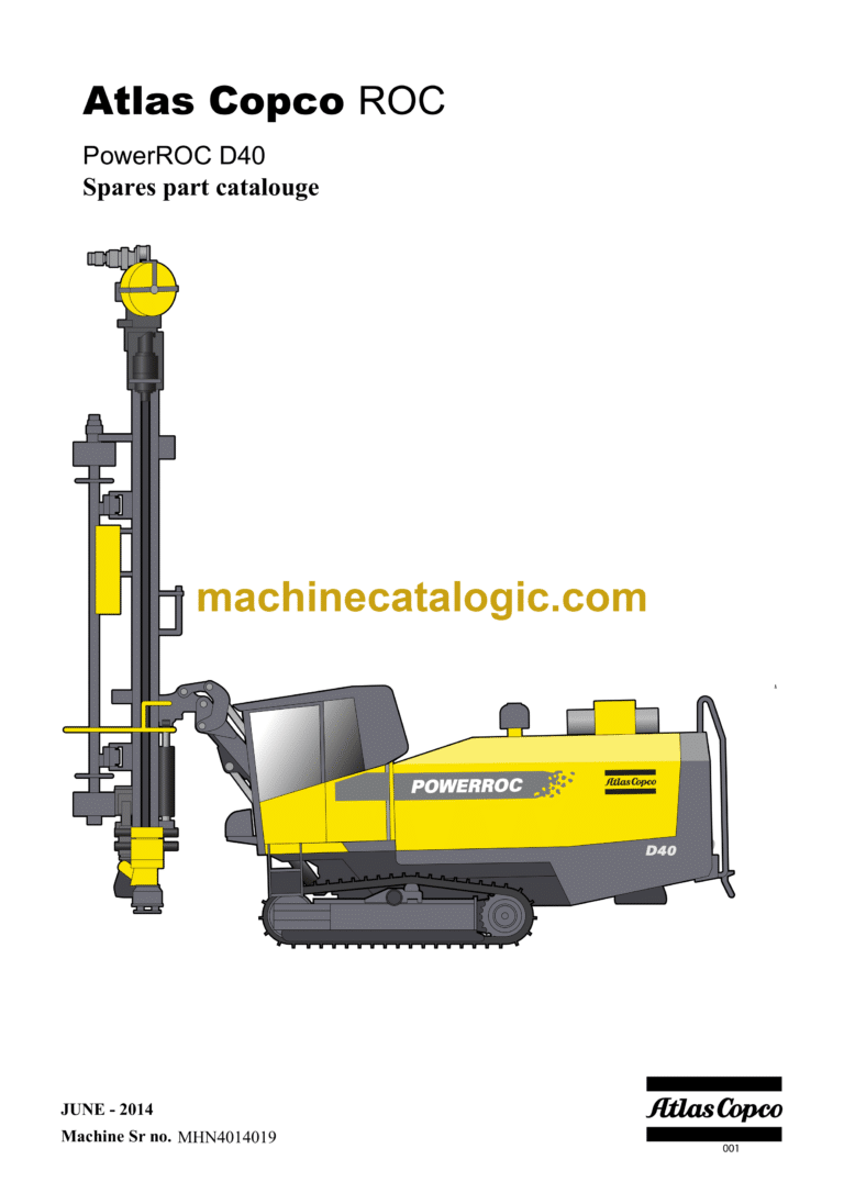 Atlas Copco PowerROC D40 Parts Catalog
