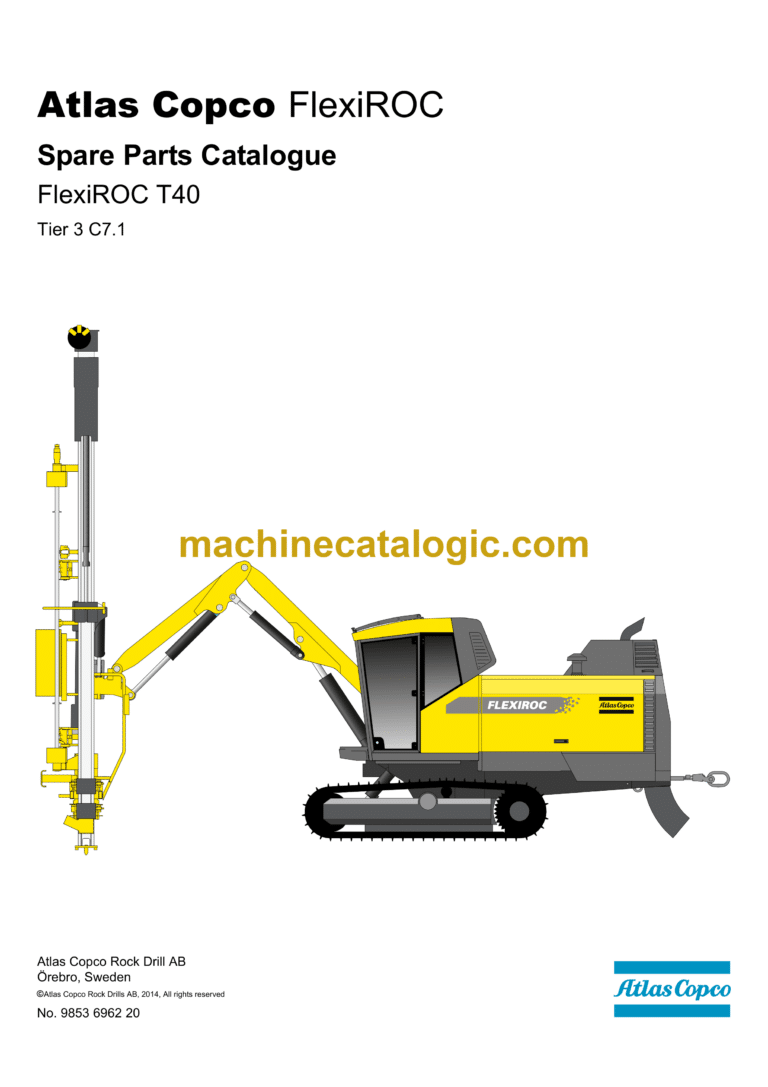 Atlas Copco FlexiROC T40 Tier 3 C7.1 Parts Catalog