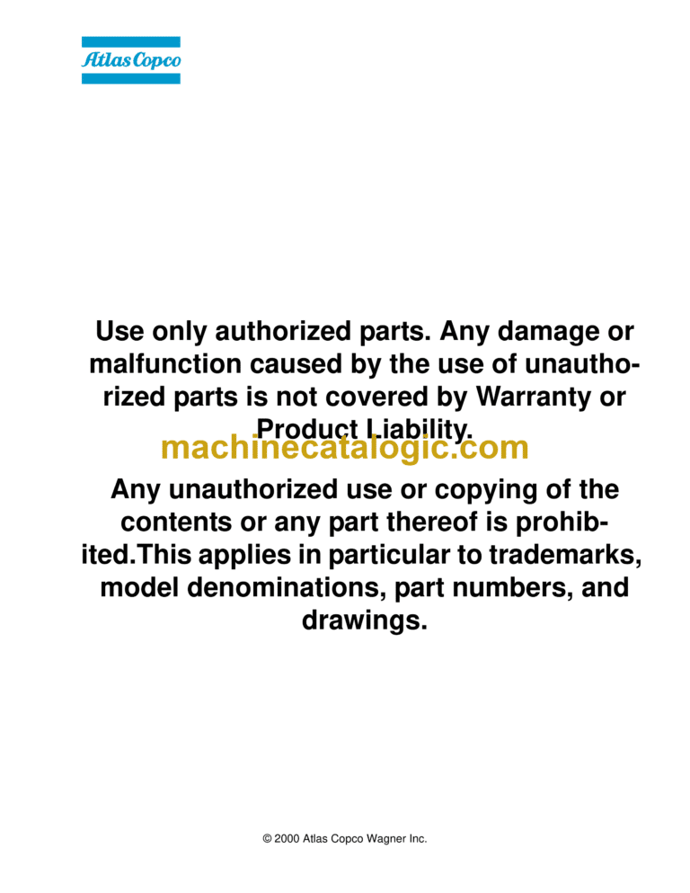 Atlas Copco DB06P0358 Parts Catalog