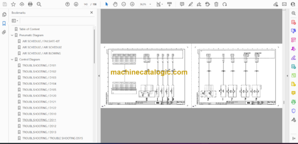 Atlas Copco Simba M4C Diagrams and Drawings Manual - Image 2