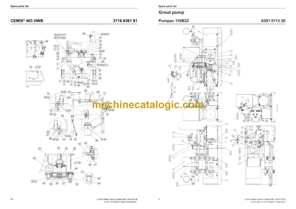 Atlas Copco PUG45 Parts Catalog - Image 3