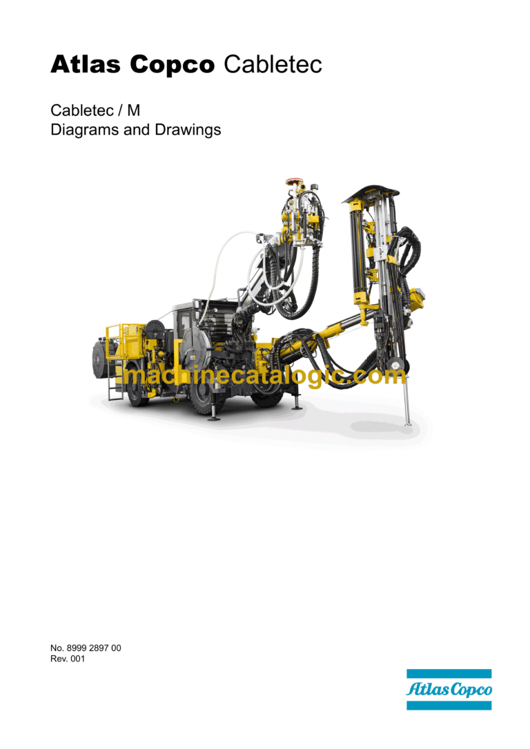 Atlas Copco Cabletec M Diagrams and Drawings Manual