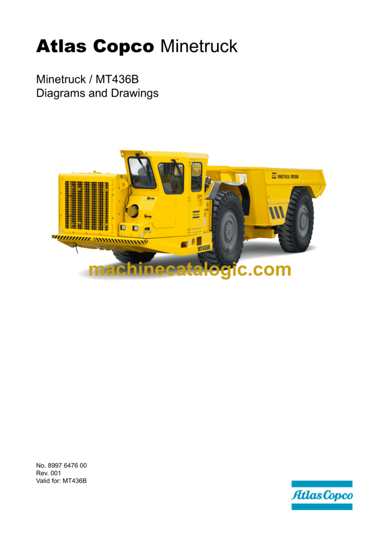 Atlas Copco Minetruck MT436B Diagrams and Drawings Manual