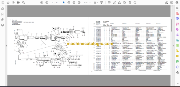 Atlas Copco COP 1019-1019HF COP 1022-1022HF COP 1025 Hydraulic Rock Drill Parts Catalog - Image 2