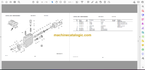 Atlas Copco ROC F6-10 Cat Engine Drilling Rig Parts Catalog - Image 2