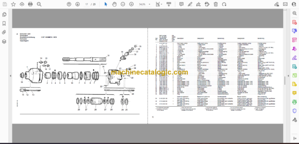 Atlas Copco COP 1838 Hydraulic Rock Drill Parts Catalog - Image 2