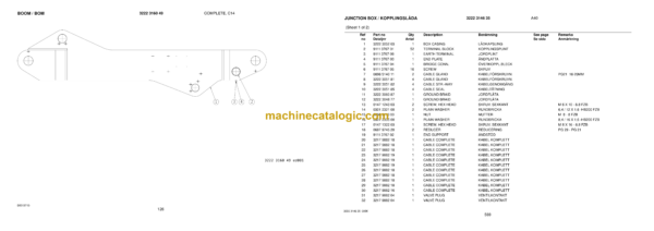 Atlas Copco ROC F6-10 Cat Engine Drilling Rig Parts Catalog - Image 3