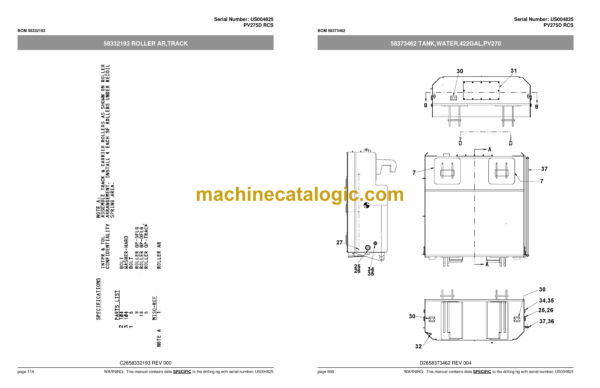 Atlas Copco PV275D RCS Pit Viper Parts Catalog - Image 4