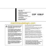 Atlas Copco COP 1238LP Hydraulic Rock Drill Parts Catalog