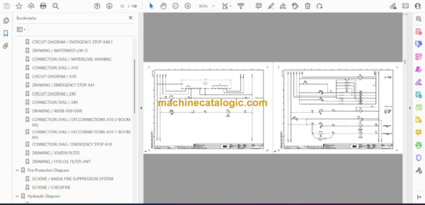 Atlas Copco Boomer M1D Diagrams and Drawings Manual - Image 2