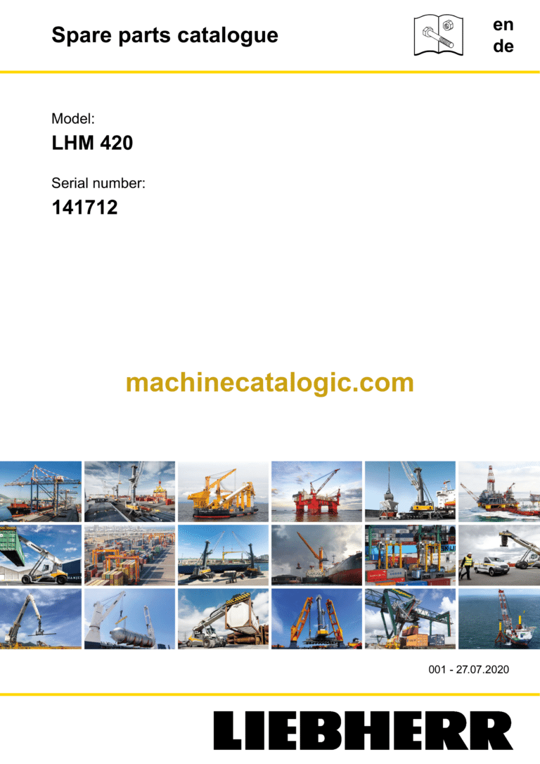 Liebherr LHM 180 Mobile Harbour Crane Upute Za Uporabu (HR)