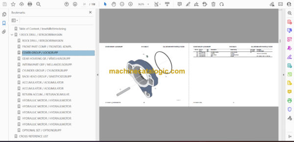 Atlas Copco COP 1840+ Version F Hydraulic Rock Drill Parts Catalog - Image 2