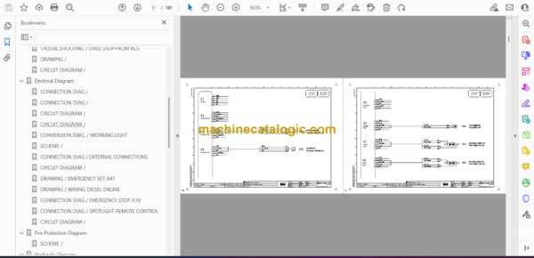 Atlas Copco Boomer M2C Diagrams and Drawings Manual - Image 2