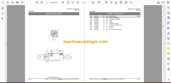 Atlas Copco ECM 592 Hydraulic Crawler Drill Parts Catalog - Image 2