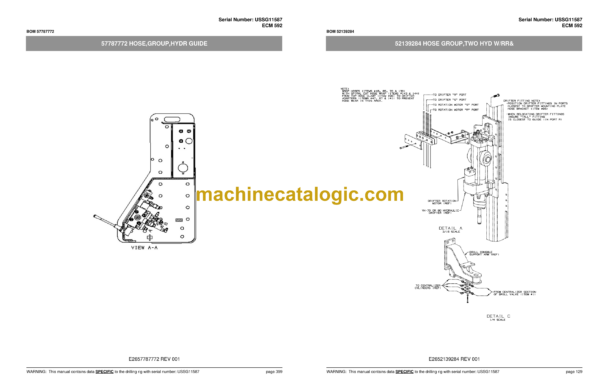 Atlas Copco ECM 592 Hydraulic Crawler Drill Parts Catalog - Image 4
