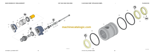 Atlas Copco COP 1840+ Version F Hydraulic Rock Drill Parts Catalog - Image 4