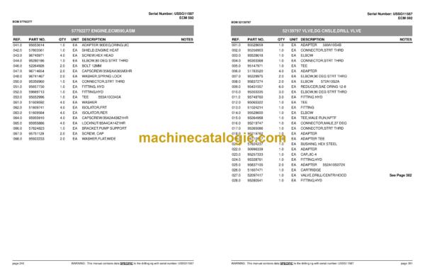 Atlas Copco ECM 592 Hydraulic Crawler Drill Parts Catalog - Image 3