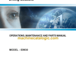 Atlas Copco IDM30 Blasthole Operators, Maintenance and Parts Catalog