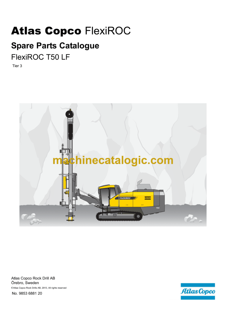 Atlas Copco FlexiROC T50 LF Tier 3 Parts Catalog