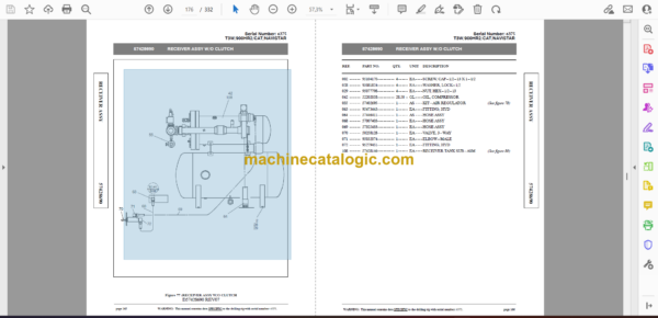 Atlas Copco T3W 900HR2 CAT-NAVISTAR Water Well Drill Parts Catalog - Image 2