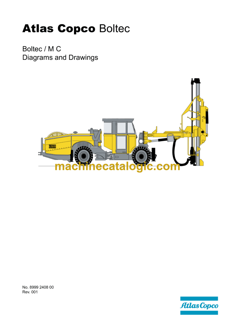 Atlas Copco Boltec MC Diagrams and Drawings Manual