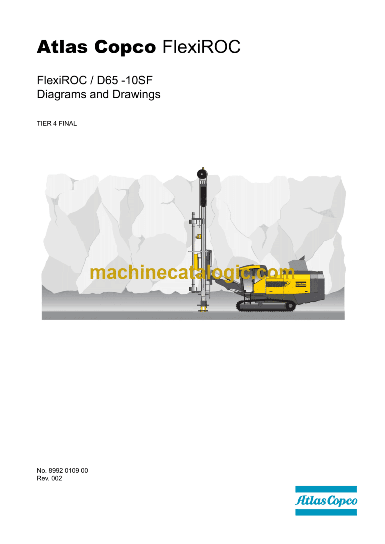 Atlas Copco FlexiROC D65-10SF Tier 4 Final Diagrams and Drawings Manual