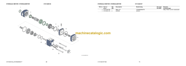 Atlas Copco COP 3060ME Version B Hydraulic Rock Drill Parts Catalog - Image 3