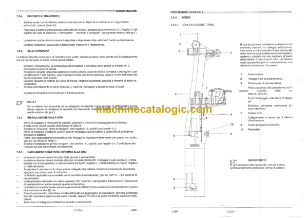 Liebherr LHM 320 Mobile Harbour Crane Gru Portuale Mobile Manuale di Servizio & Di Manutenzione (IT) - Image 4