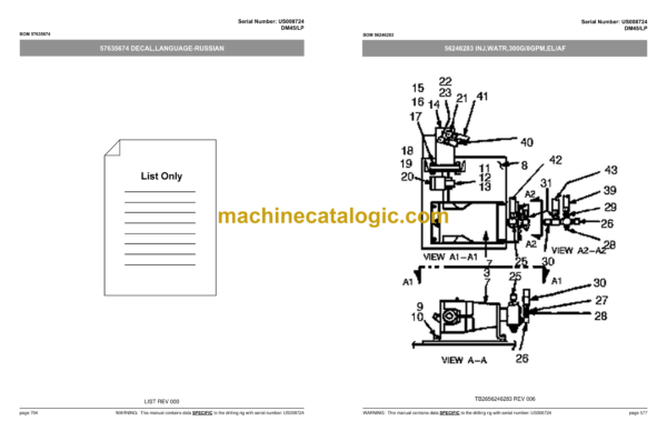 Atlas Copco DM45LP Rotary Blast Hole Rigs Parts Catalog - Image 4