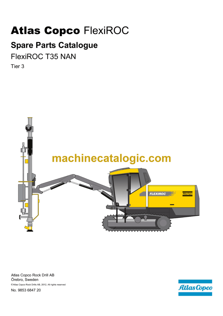 Atlas Copco FlexiROC T35 NAN Tier 3 Parts Catalog