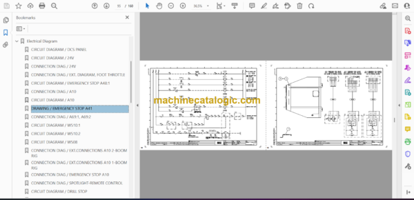 Atlas Copco Boomer M2D Diagrams and Drawings Manual - Image 2