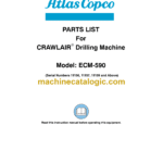Atlas Copco ECM 590 Crawler Drilling Machine Parts Catalog