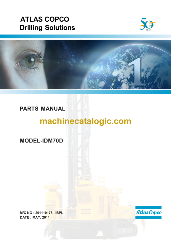 Atlas Copco IDM70D Drill Rig Parts Catalog