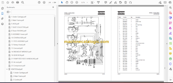 Atlas Copco IDM70D Drill Rig Parts Catalog - Image 3