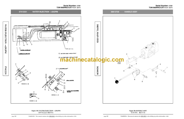 Atlas Copco T3W 900HR2 CAT-NAV 2674 Water Well Drill Parts Catalog - Image 3