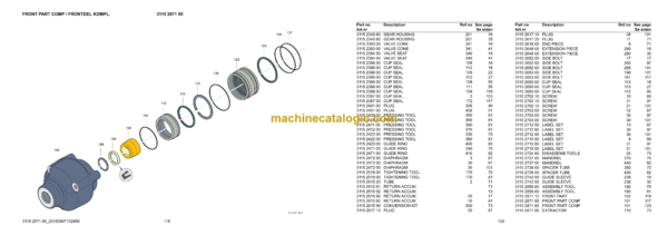 Atlas Copco COP 2540+ Version F Hydraulic Rock Drill Parts Catalog - Image 3