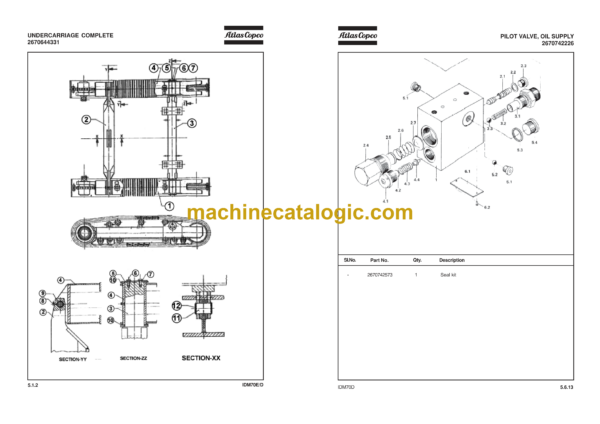 Atlas Copco IDM70D Drill Rig Parts Catalog - Image 4