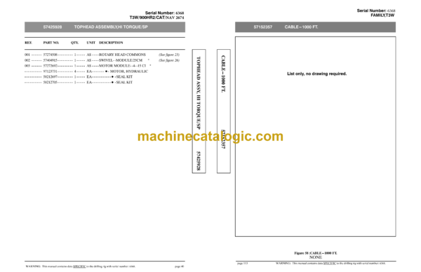 Atlas Copco T3W 900HR2 CAT-NAV 2674 Water Well Drill Parts Catalog - Image 4