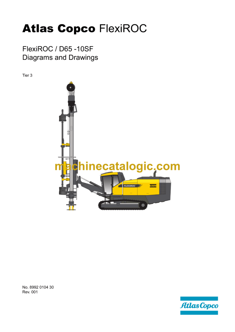 Atlas Copco FlexiROC D65-10SF Tier 3 Diagrams and Drawings Manual