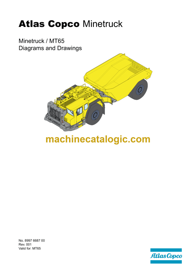 Atlas Copco Minetruck MT65 Diagrams and Drawings Manual